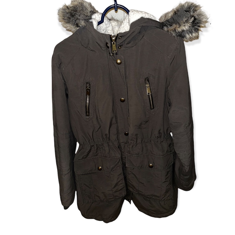 Olive Green Winter Coat